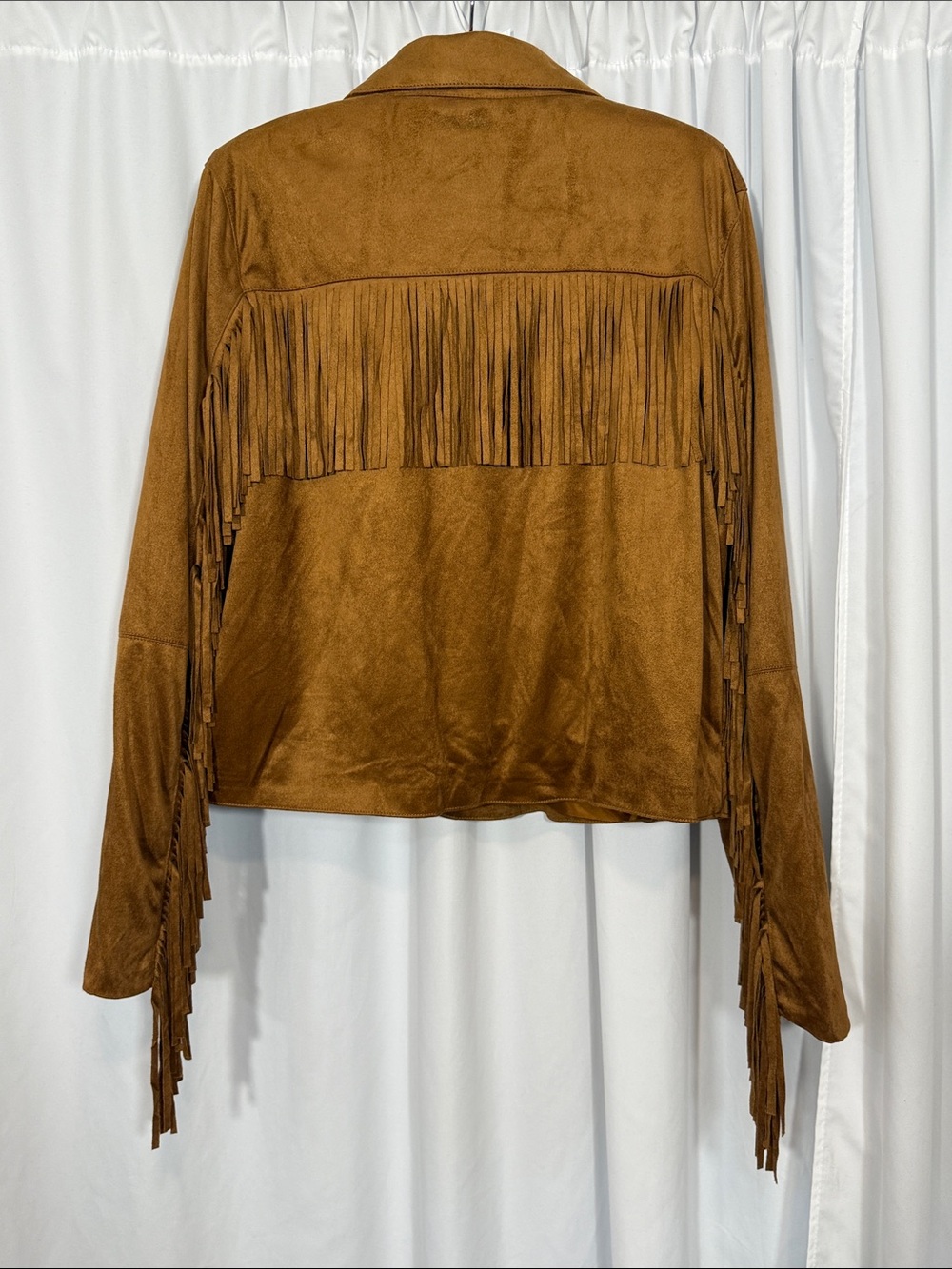 Universal Thread Brown Fringe Button-Front Jacket - Picture 6 of 8